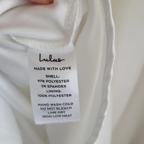 Lulu's NWT Divine Darling White Ruffled Skater Dress size M - Picture 8 of 9